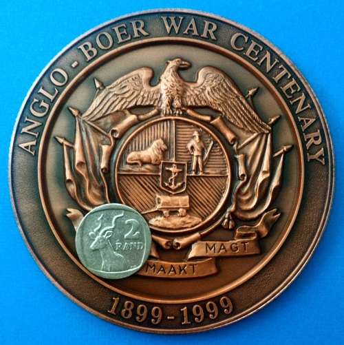 ***HUGE*** ANGLO-BOER WAR CENTENARY (1899-1902) bronzed medallion - @@@ R1 START!!!