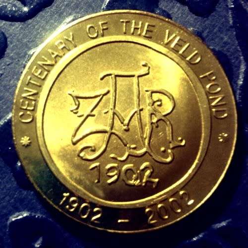 Boer War ZAR VELD POND centenary (1902-2002) commemorative medallion!!