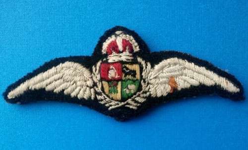 ***RARE*** vintage SAAF `King's Crown' cloth Pilots wings!!