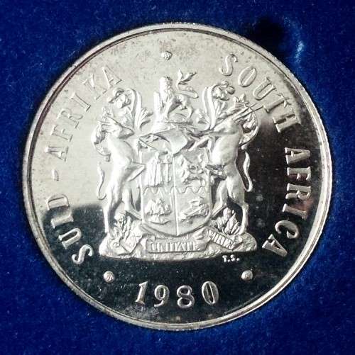 1980 RSA - UNC silver R1 in SAM box