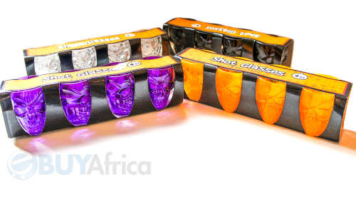 Halloween Party Skull shot glasses orange/ white/ purple/ black