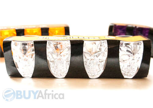 Halloween Party Skull shot glasses orange/ white/ purple/ black