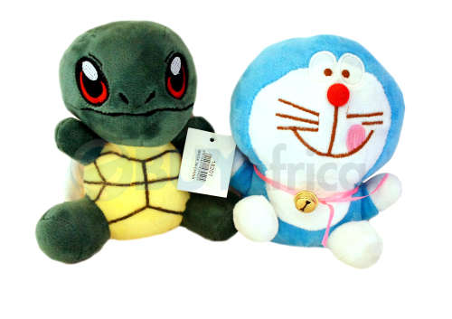 Cute green Squirtle and Doraemon Plush toy