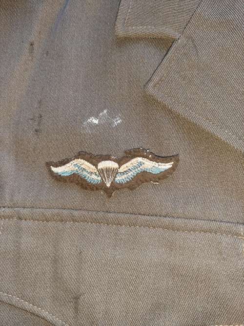 1 parachute battalion bunny jacket with cloth flashes x 1 wing
