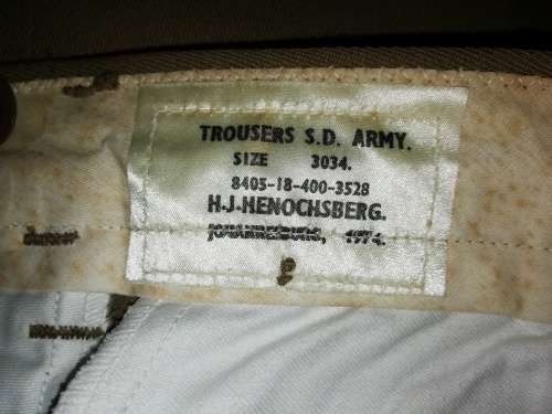 Old SADF uniform