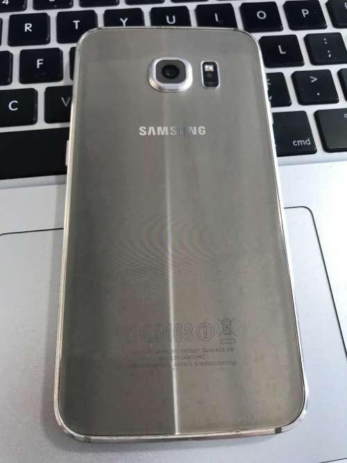 Samsung Galaxy S6 Edge Gold (Broken Glass - LCD Fine)
