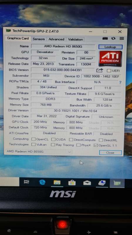 Gaming Laptop - MSI GX70