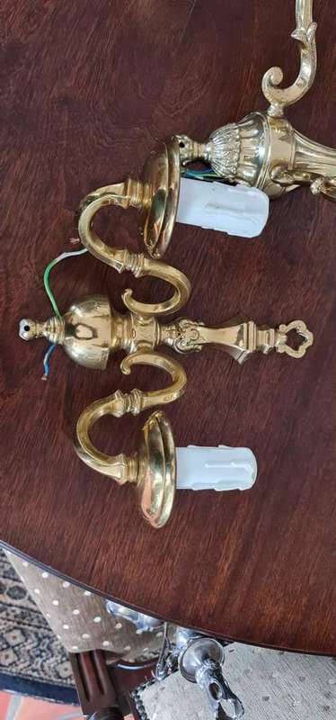 Wall Sconces - Set of three electric wall Sconces. Really beautiful!