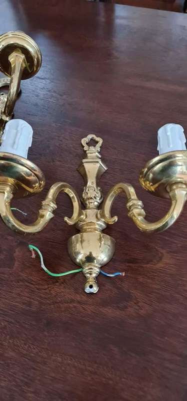 Wall Sconces - Set of three electric wall Sconces. Really beautiful!