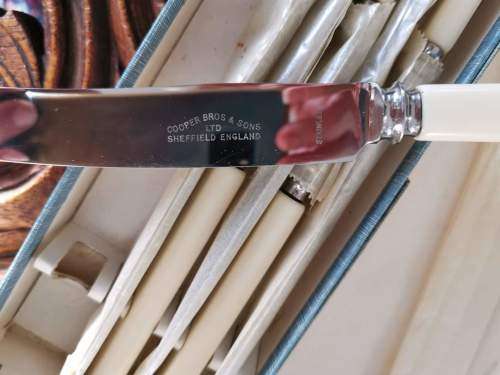 RUSTLESS Table Cutlery FIRTH-BREARLEY Stainless Steel Cooper Bros. & Sons Limited SHEFFIELD ENGLAND
