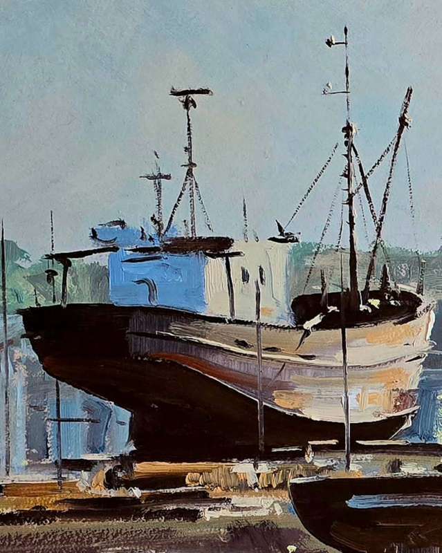 Original oil Painting by renowned artist Ron Belling South African art.