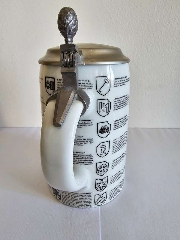 Authentic Dresden Porcelain Waffen-SS Stein - Rare Collectible for Sale in South Africa