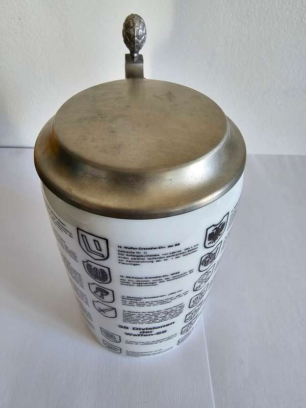 Authentic Dresden Porcelain Waffen-SS Stein - Rare Collectible for Sale in South Africa