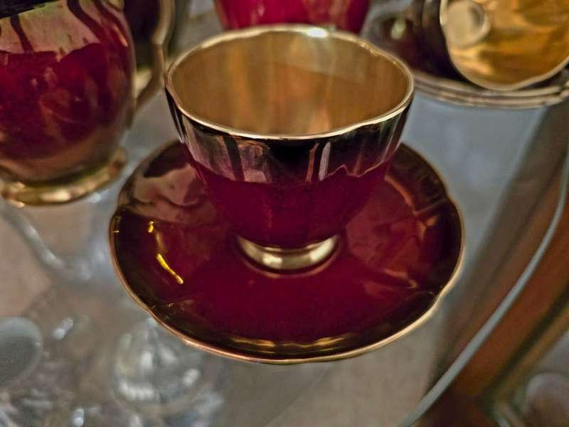 Carlton Ware Rouge Royale Coffee Set - Exquisite Antique Porcelain