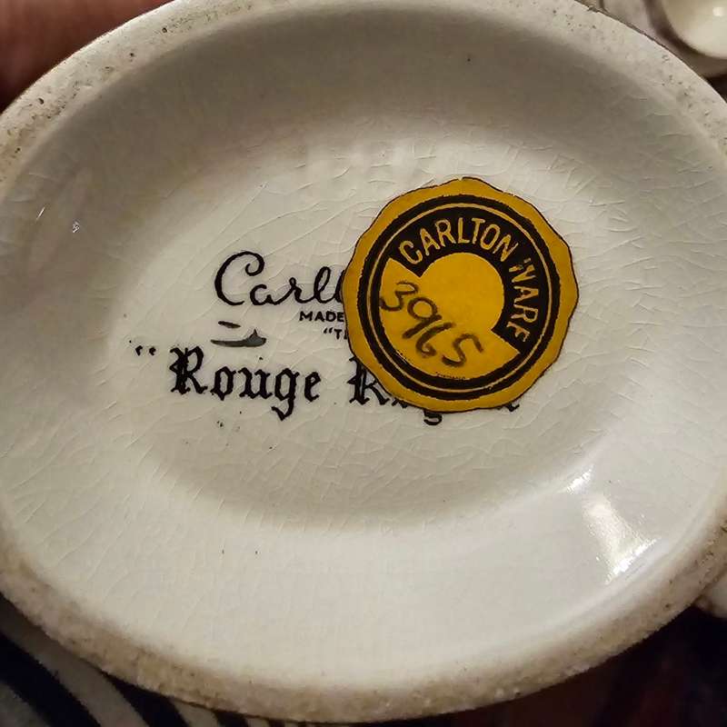 Carlton Ware Rouge Royale Coffee Set - Exquisite Antique Porcelain