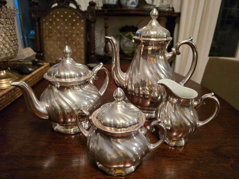 Coffee & Tea Set, Art Nouveau 1900 WMF GERMANY