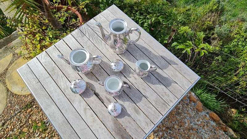 Coffee & Tea Set, Art Nouveau 1900 WMF GERMANY