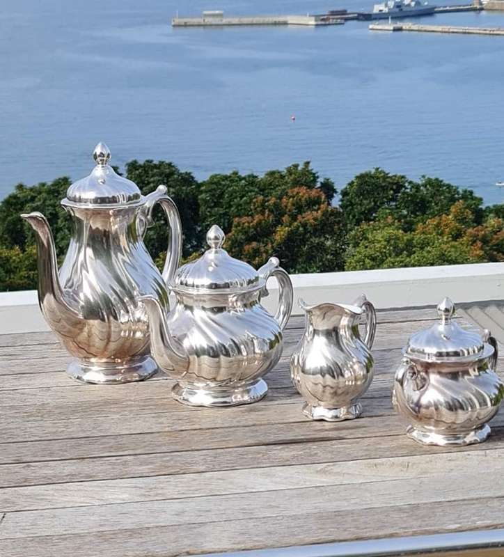Coffee & Tea Set, Art Nouveau 1900 WMF GERMANY