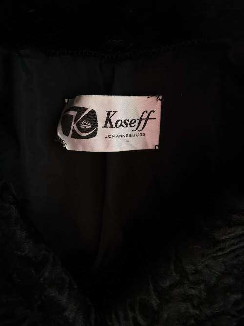 R750 - Beautiful Koseff Fur Jacket with Fur Cuffs and Collar. Size 8 - 10.