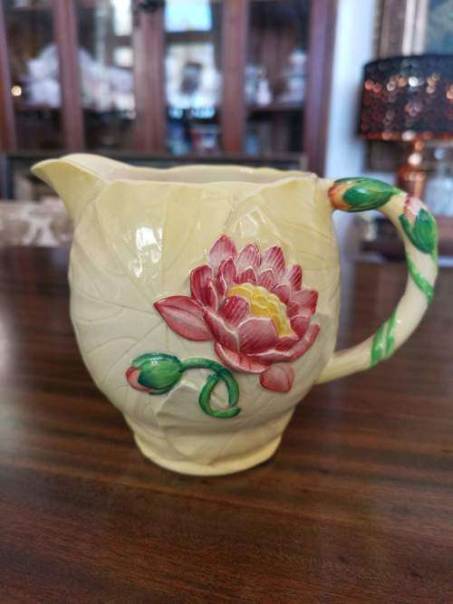 Carltonware, Made in England Porcelain Handpainted Jug and Waterlily Plate