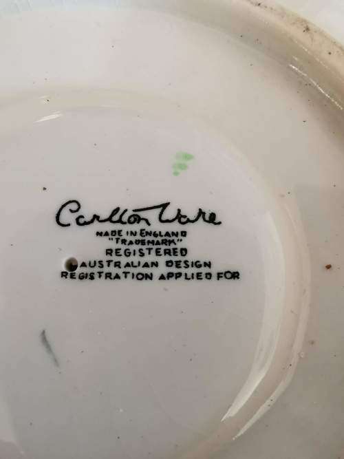 Carltonware, Made in England Porcelain Handpainted Jug and Waterlily Plate