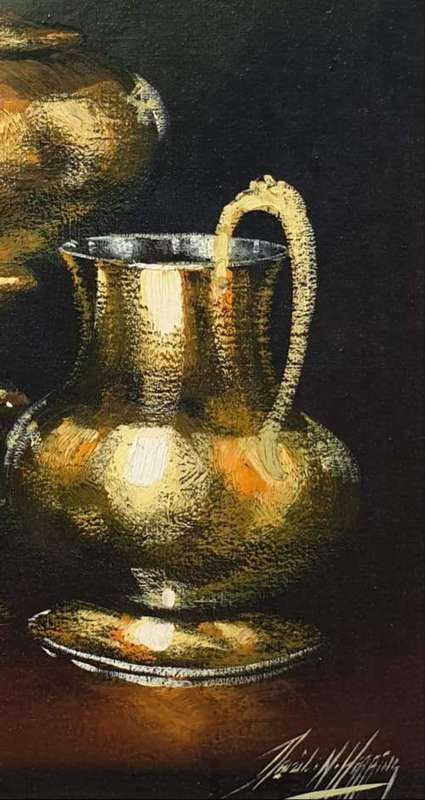 Still live by Denzil Herring. Oil on board in excellent condition.