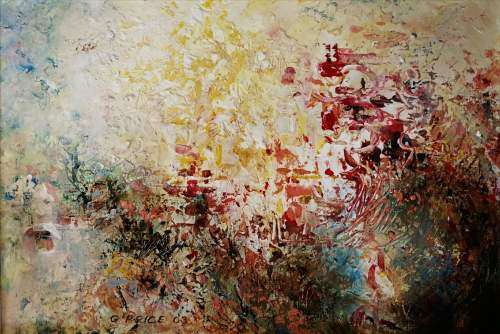 Geoff Price Original Framed Abstract Oil Painting