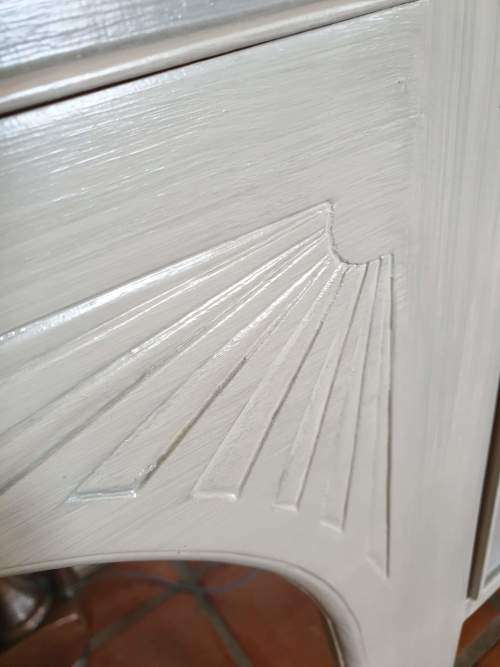 Classic French Country Sideboard / Server Painted in Tones of Grey