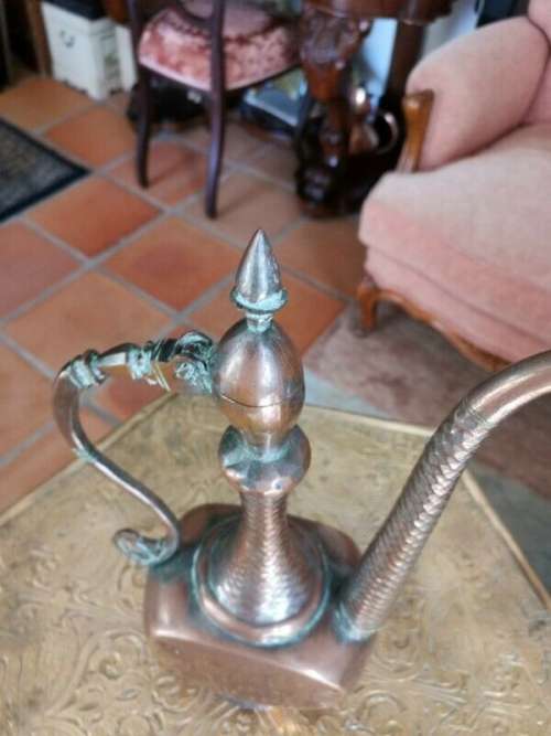 Hammered Copper Turkish Kettle.