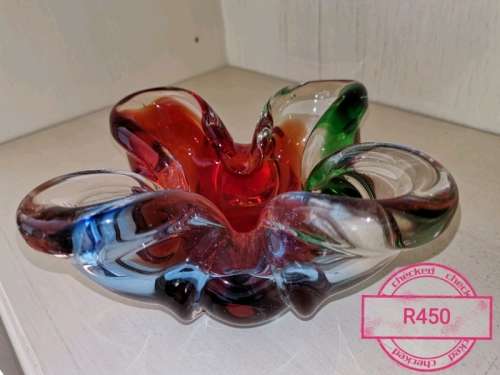 Beautiful Multicolored Murano Glass Bowl