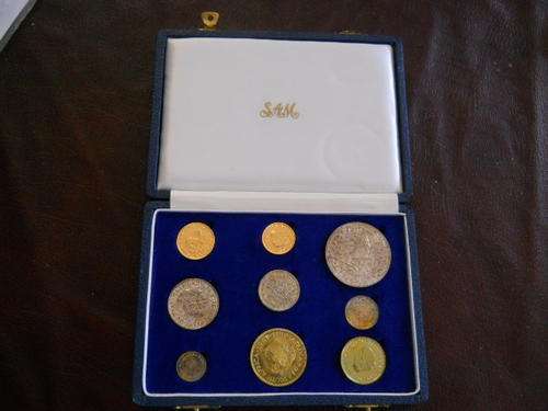 1961 Long Proof Set, complete with Gold Coins