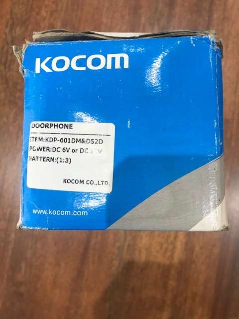 KOCOM DOORPHONE INTERCOM KIT KDP-601DM DS-2D