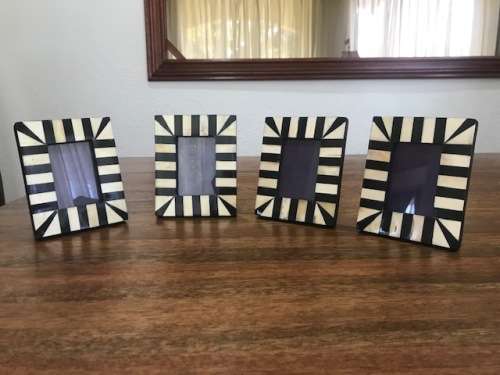 BOX OF 4 HANDMADE PICTURE FRAMES, 4 DIFFERENT STYLES AVAILABLE