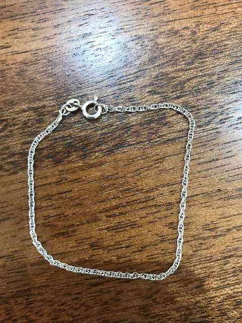 S925 STERLING SILVER CHAIN LINK BRACELET (#2)
