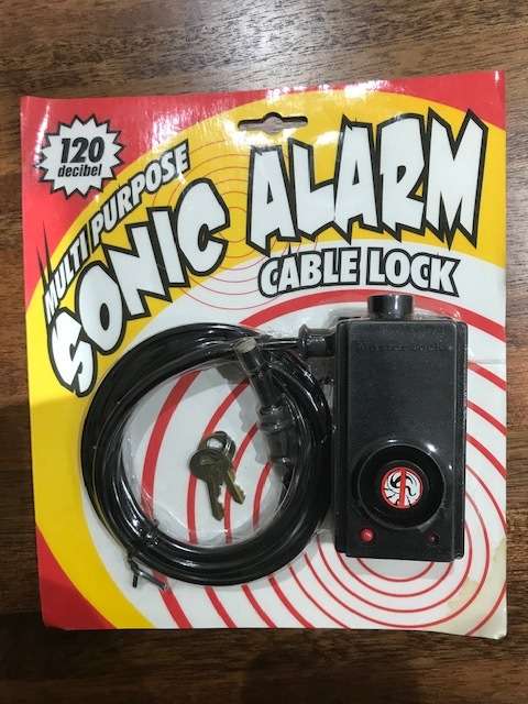 CLEARANCE SALE - MASTER LOCK - BATTERY POWERED CABLE LOCKS WITH ALARM - LOT OF 4