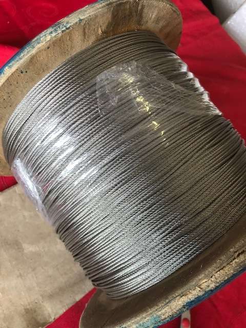 1000 METER ROLL OF 2mm STAINLESS STEEL WIRE ROPE
