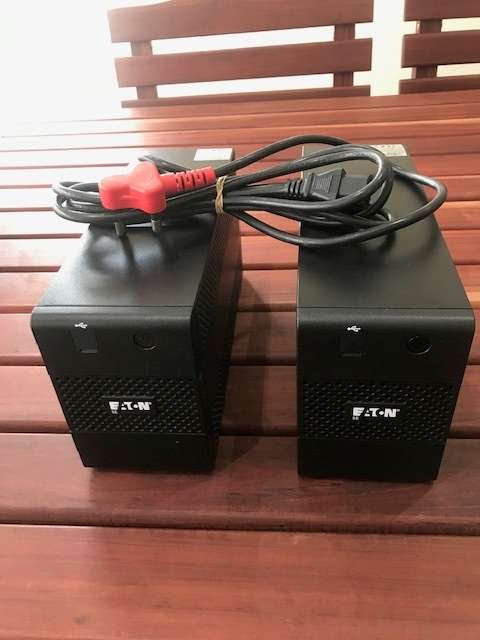 2 X EATON 5E650iUSB LINE-INTERACTIVE UPS (650VA) (Black)