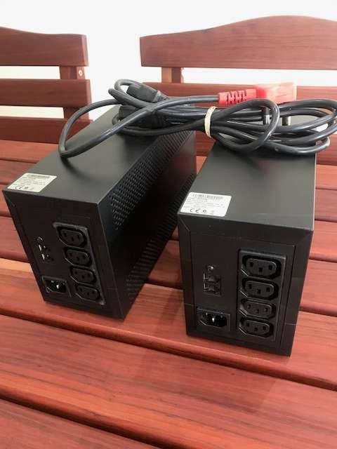2 X EATON 5E650iUSB LINE-INTERACTIVE UPS (650VA) (Black)