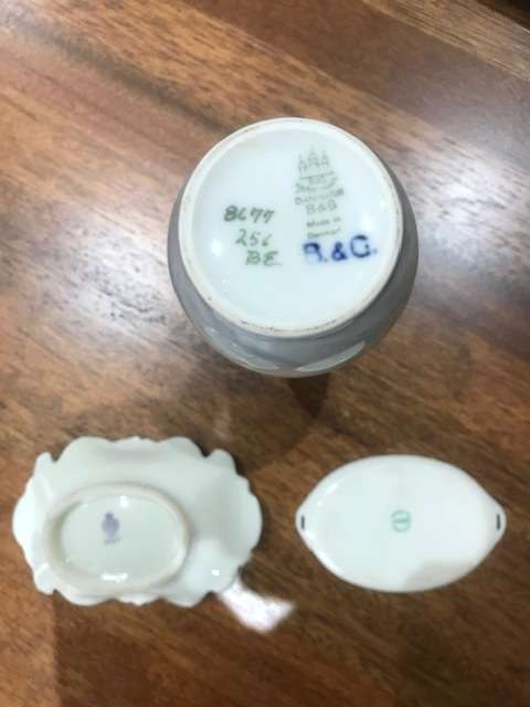 3 RARE VINTAGE PORCELAIN ITEMS - ALL FOR ONE BID - STARTING AT R1 !!!