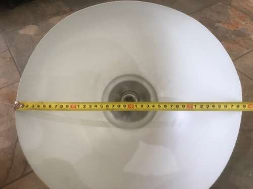 2 X OVERHEAD ALUMINIUM PENDANT LIGHT FITTINGS