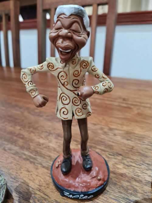 3 X ORIGINAL ZAPIRO COLLECTABLE FIGURINES - MADIBA, JULIUS AND ZUMA