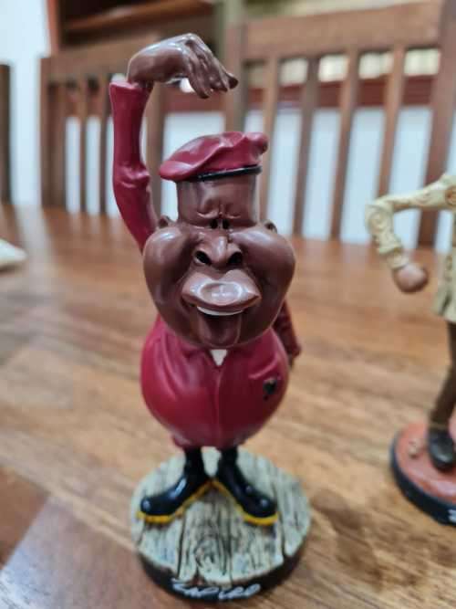 3 X ORIGINAL ZAPIRO COLLECTABLE FIGURINES - MADIBA, JULIUS AND ZUMA