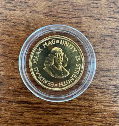 1968 South African Long Proof Set with Gold R1 & Gold R2 & Silver R1