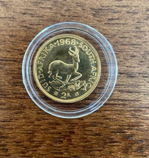 1968 South African Long Proof Set with Gold R1 & Gold R2 & Silver R1