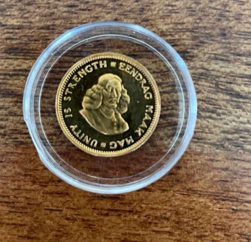 1968 South African Long Proof Set with Gold R1 & Gold R2 & Silver R1