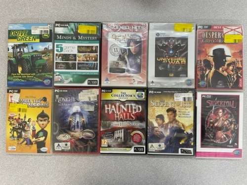 LOT OF 10 BRAND NEW & STILL SEALED COMPUTER GAMES