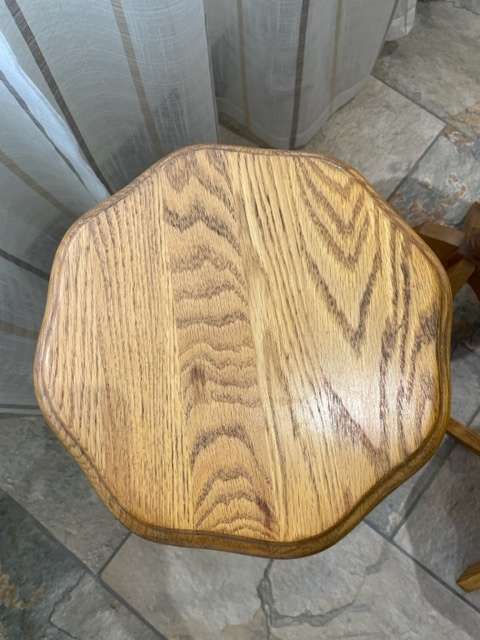 3 X SOLID OAK SIDE TABLE (BID PER TABLE)