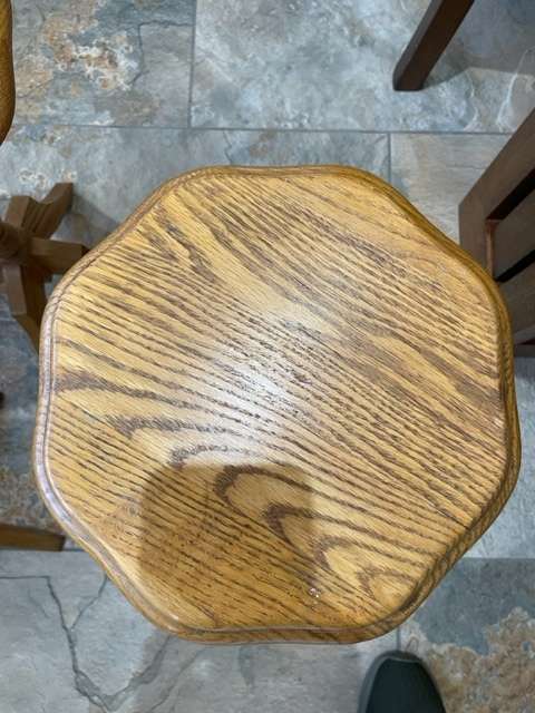 3 X SOLID OAK SIDE TABLE (BID PER TABLE)
