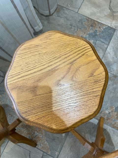 3 X SOLID OAK SIDE TABLE (BID PER TABLE)