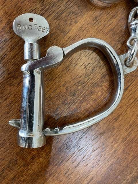 VINTAGE PAIR OF HIAAT HANDCUFFS WITH KEYS -100% WORKING AND IN EXCELLENT CONDITION